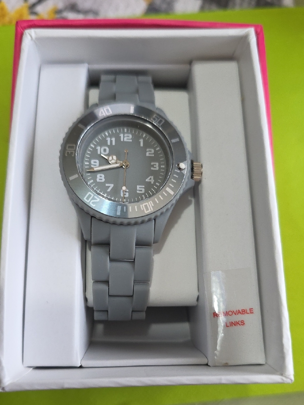 Xhilaration Women's Gray Plastic Watch